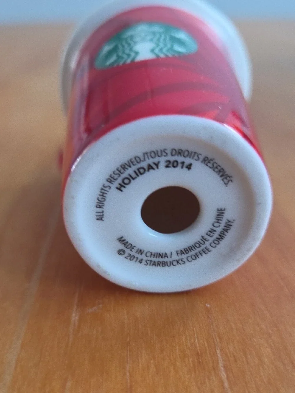 Starbucks Red Mini Cup Ornament 2014